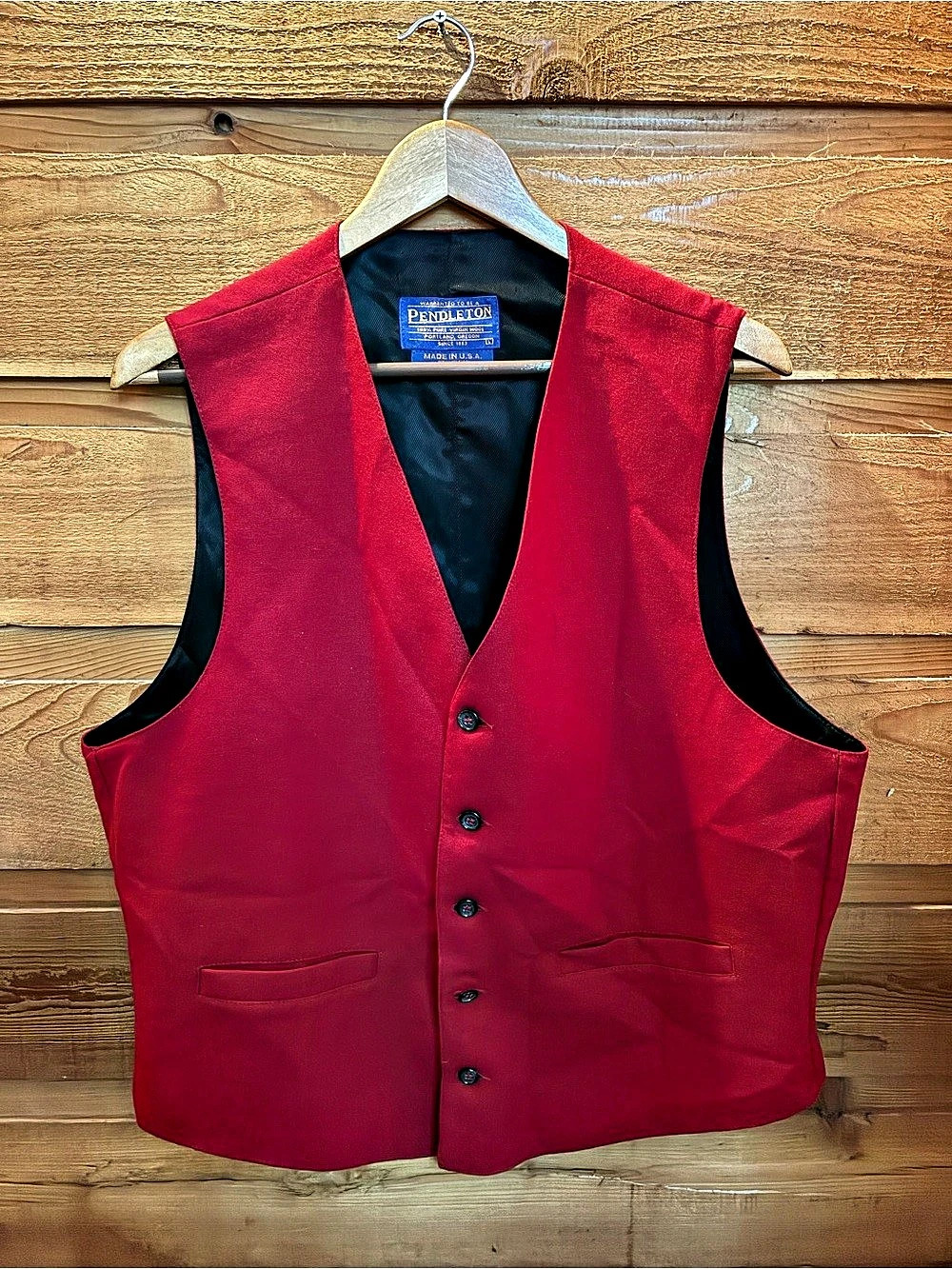 Pendleton Wool Vest Size Large
